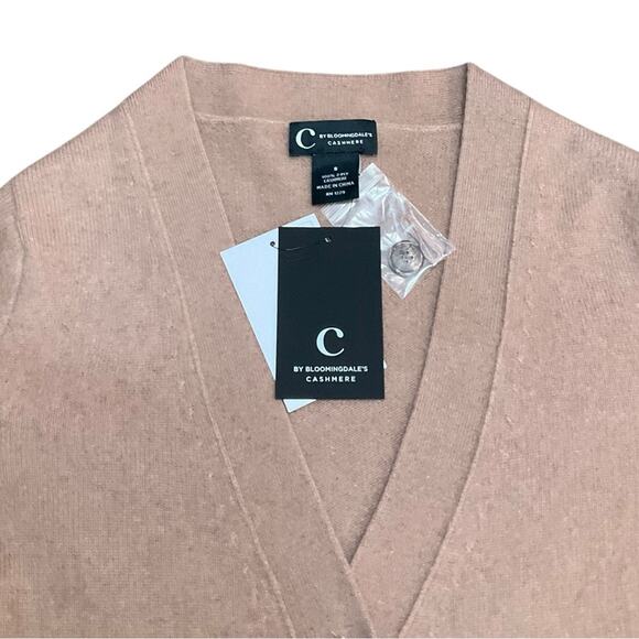 C by Bloomingdale’s 100% Cashmere Women’s Long Sleeve Sweater Size Small NEW NWT - Picture 6 of 9